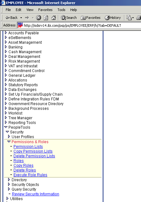 Image that shows the expanded Permissions & Roles section.