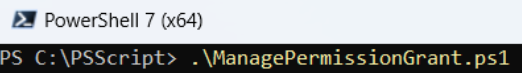 Execute Manage Permission Grant Script