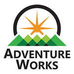 Et bilde av Adventure Works-firmalogoen vises.