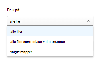 bruk på filter.