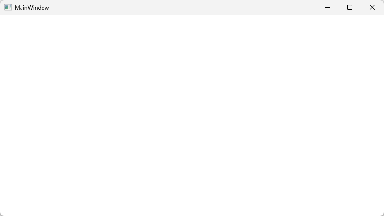 A blank WPF app