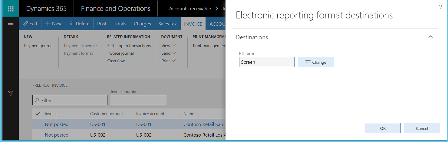 Mål for elektronisk rapporteringsformat.