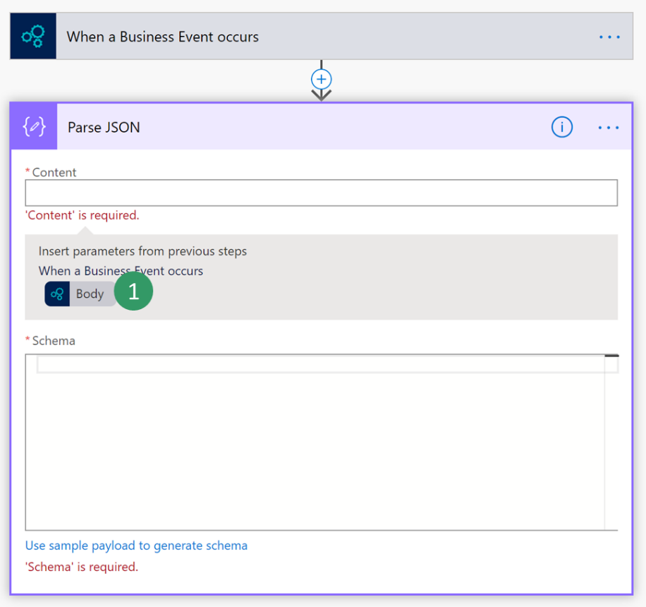 Parse JSON input 