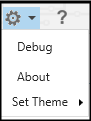 Debug option to open Debugger.