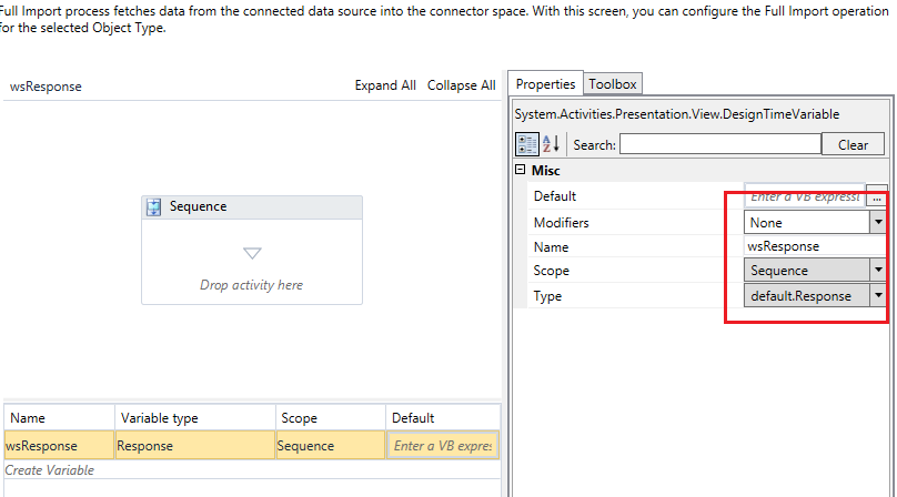 Full import properties