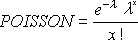 Screenshot that shows the Poisson formula.