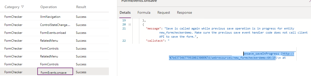 Save in progress error