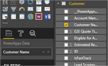 Velg rapportdata.