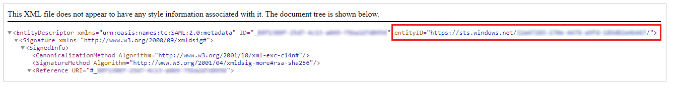 Enhets-ID for metadata for federering.