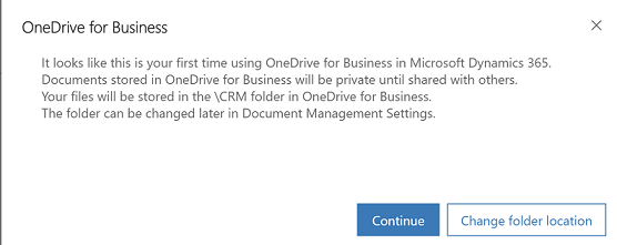 Endre OneDrive-mappen.