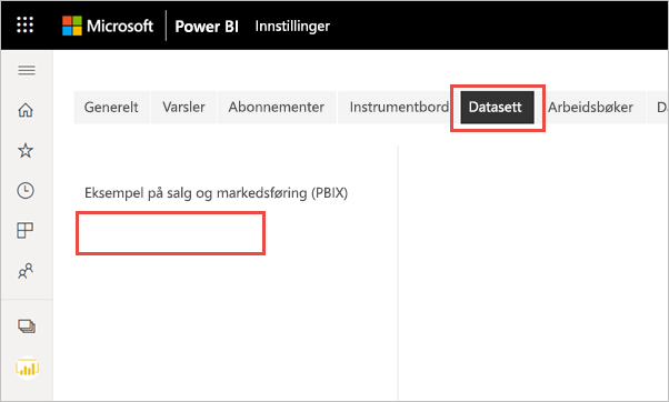 Skjermbilde av rapporten for slettede bruksmetrikk.