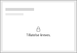 Screenshot that shows the Power BI locked tile.