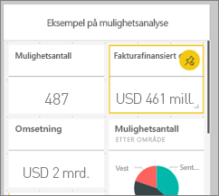 Skjermbilde av telefonfliser, som viser et flisutvalg for å dra, endre størrelse eller løsne.