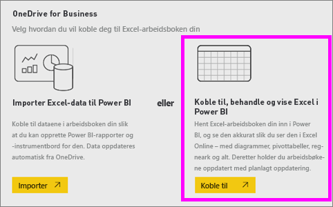 Skjermbilde av Mitt arbeidsområde, som uthever Last opp og OneDrive for bedrifter.