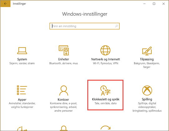 Skjermbilde av Power BI Desktop som viser dialogboksen Windows-innstillinger.