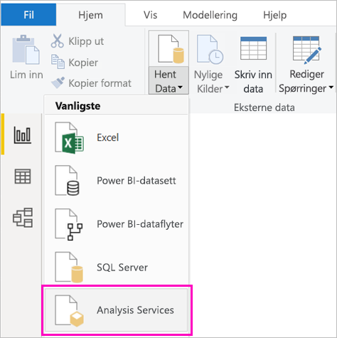 Select data source