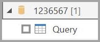 Screenshot of the Table icon showing that direct query isn't supported.