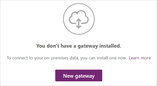 Bilde som viser den nye gateway-knappen i Power Apps.