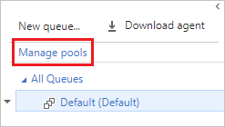 Choose Manage pools, 2018.