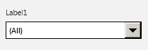 An image of the label drop down box on the Office Telemetry dashboard's navigation pane.