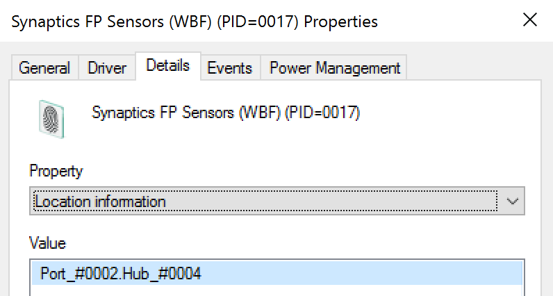 Device Properties location illustration