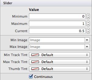 Slider Properties