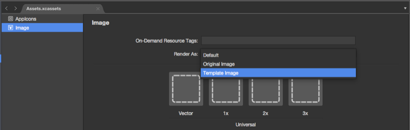 Setting a template image