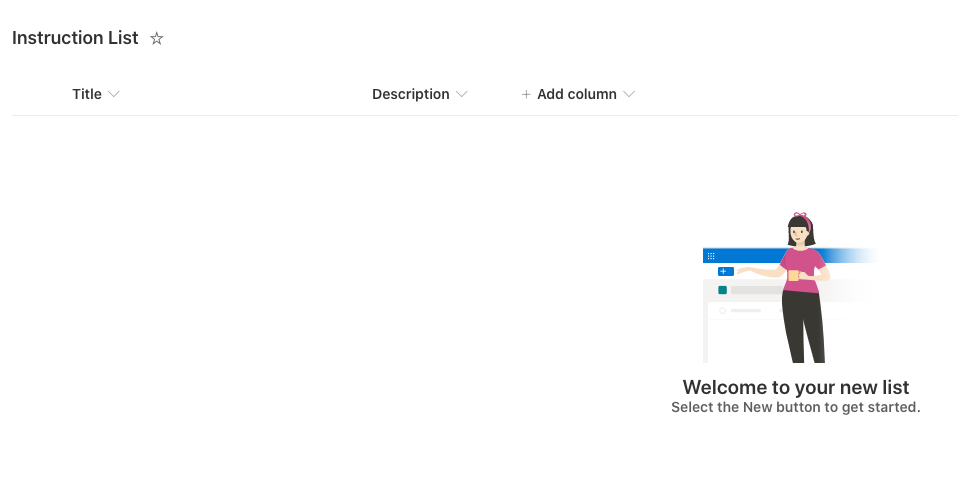 Empty SharePoint list