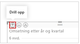 Skjermbilde av Drill opp-knappen.