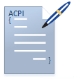 ACPI description of a HID button.