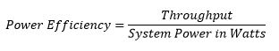 power efficiency formula