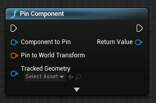 Blueprint of the Pin Component function