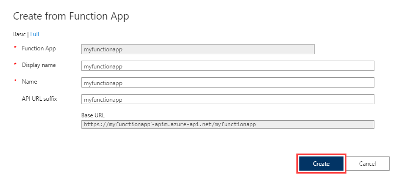 Maken op basis van functie-app