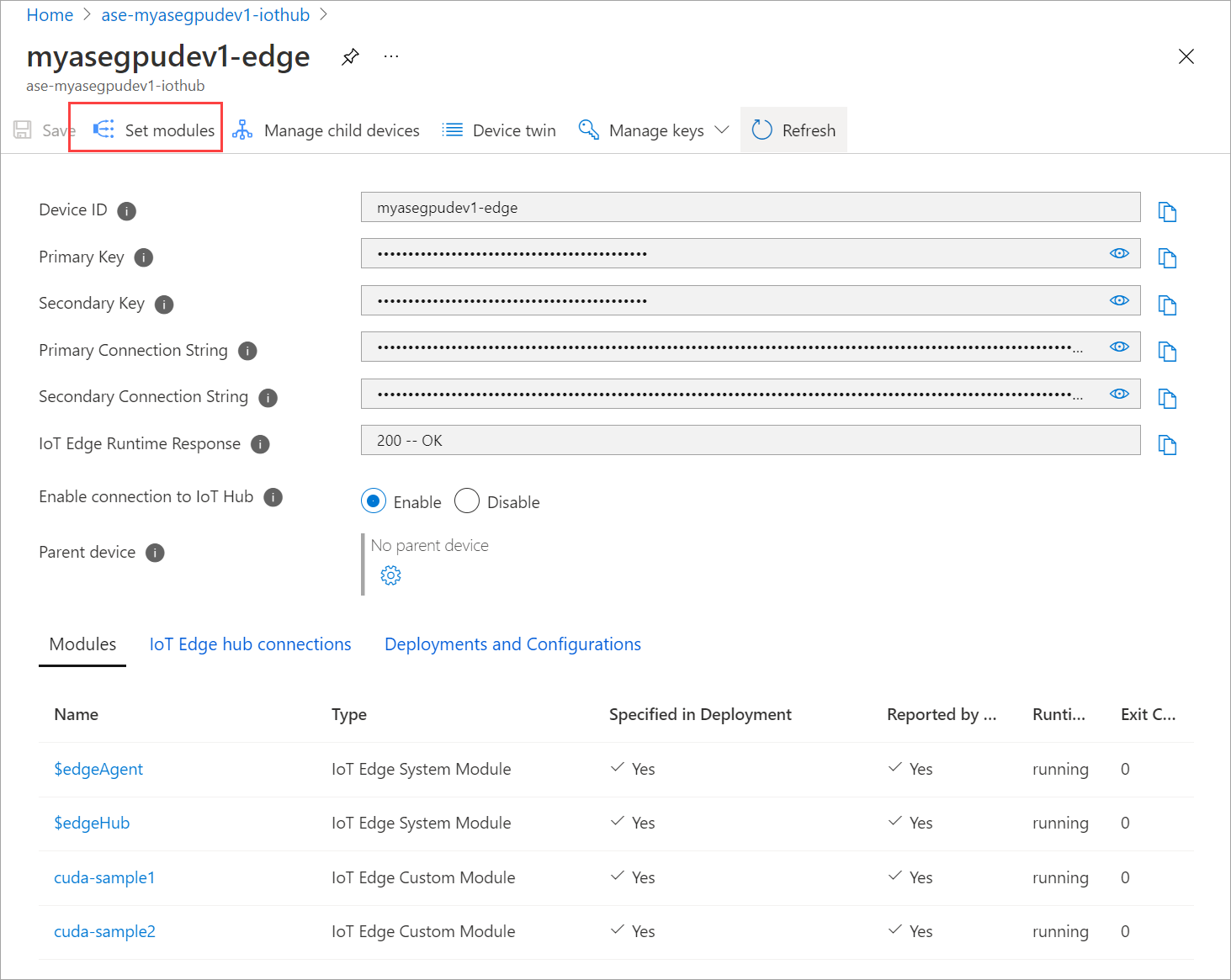 Selecteer Module instellen.