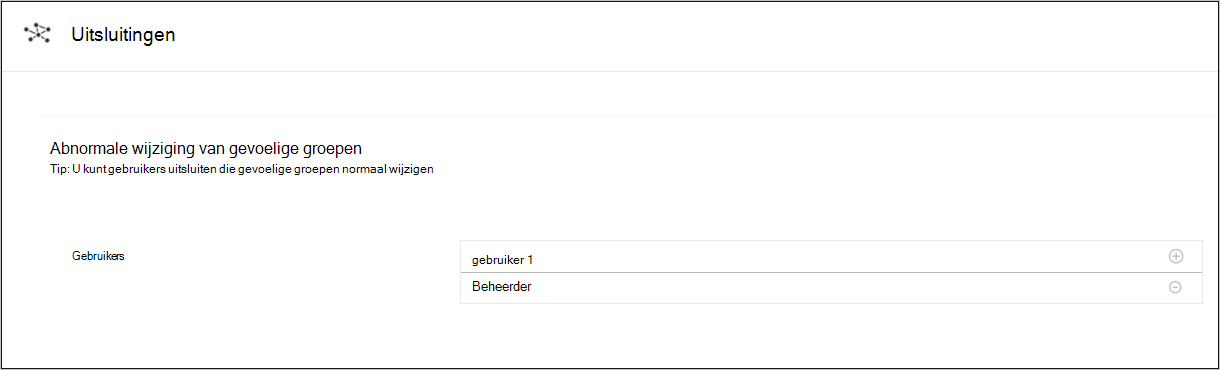 Uitsluitingsconfiguratie.