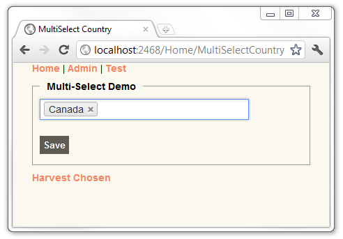 afbeelding van Canada geselecteerd met X om