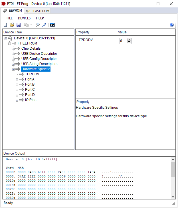 FTProg Hardware Specific vier poorten