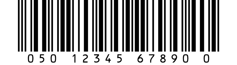 Schermopname van de interleaved-two-of-five streepjescode (ITF).