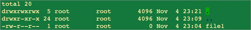 Schermopname van een voorbeeld van de resulterende wijziging van de gebruiker/groep.