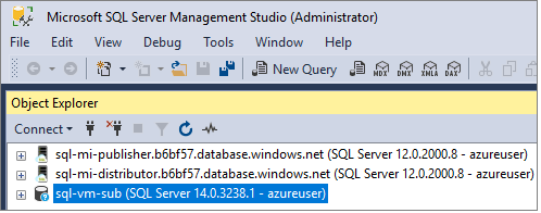 Test connectivity to the managed instances