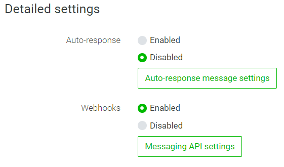 LINE Detailed settings