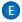 De letter E