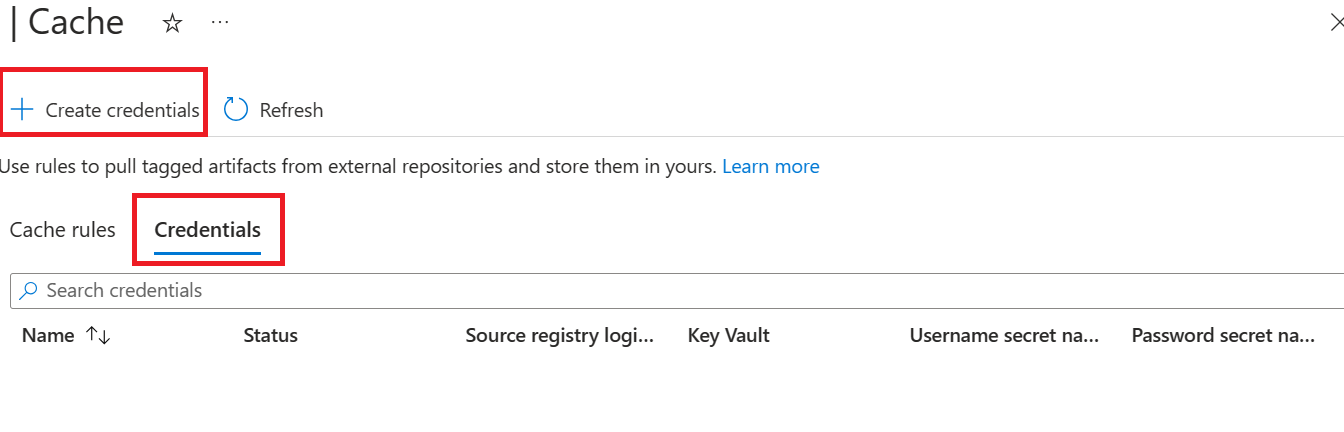 Schermopname voor het toevoegen van referenties in Azure Portal.