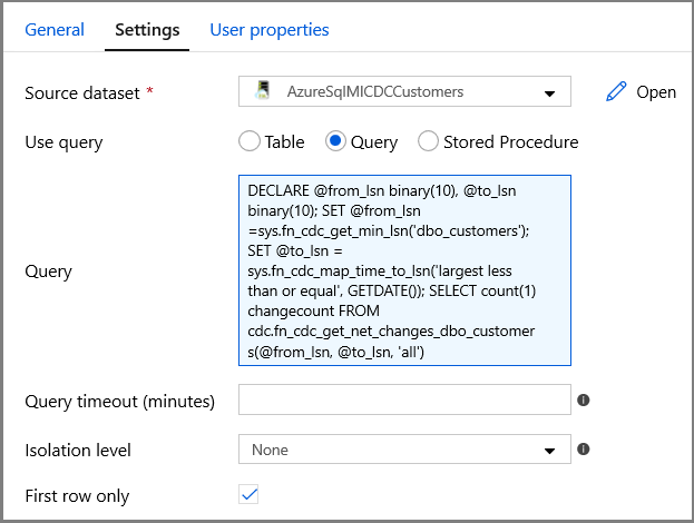 Activiteit Lookup - instellingen