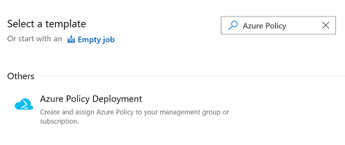 Azure Policy sjabloon