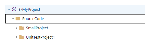 Structuur van TFVC-opslagplaats