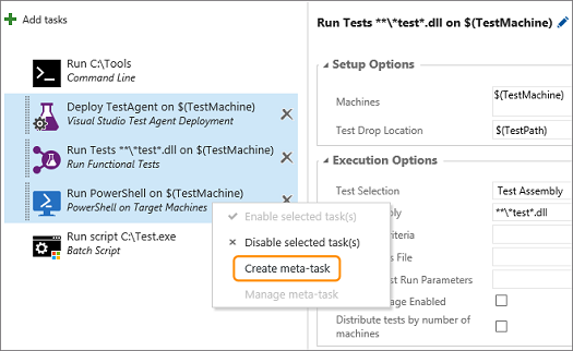 Linking code in a GutHub repository to a release definition with task groups