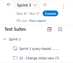 Schermopname van geïmporteerde testsuite weergegeven.