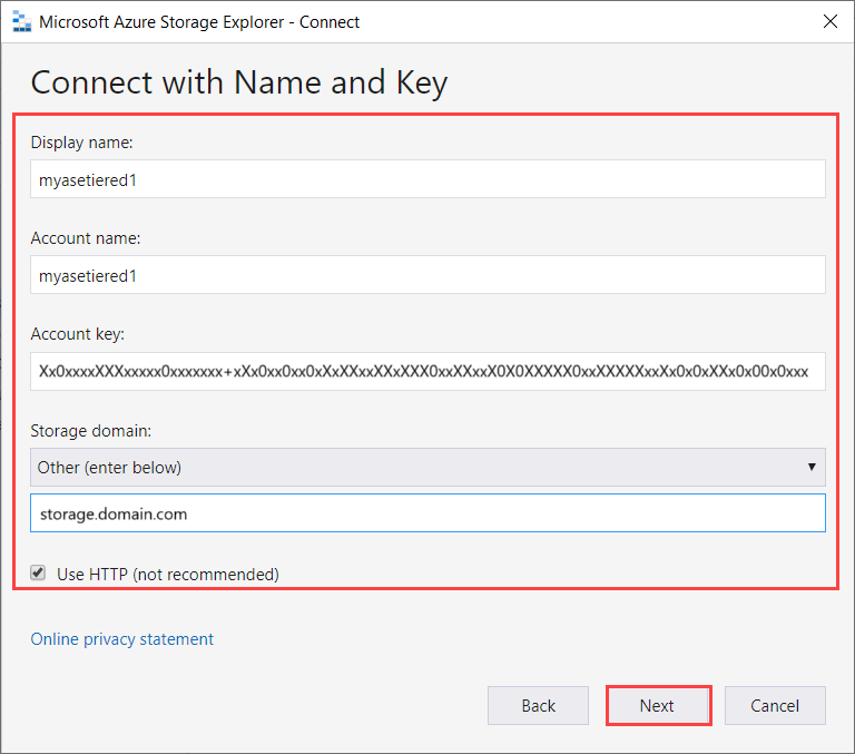 Storage Explorer configureren 4