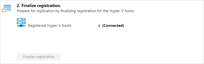 Schermopname van het scherm Registratie voltooien.